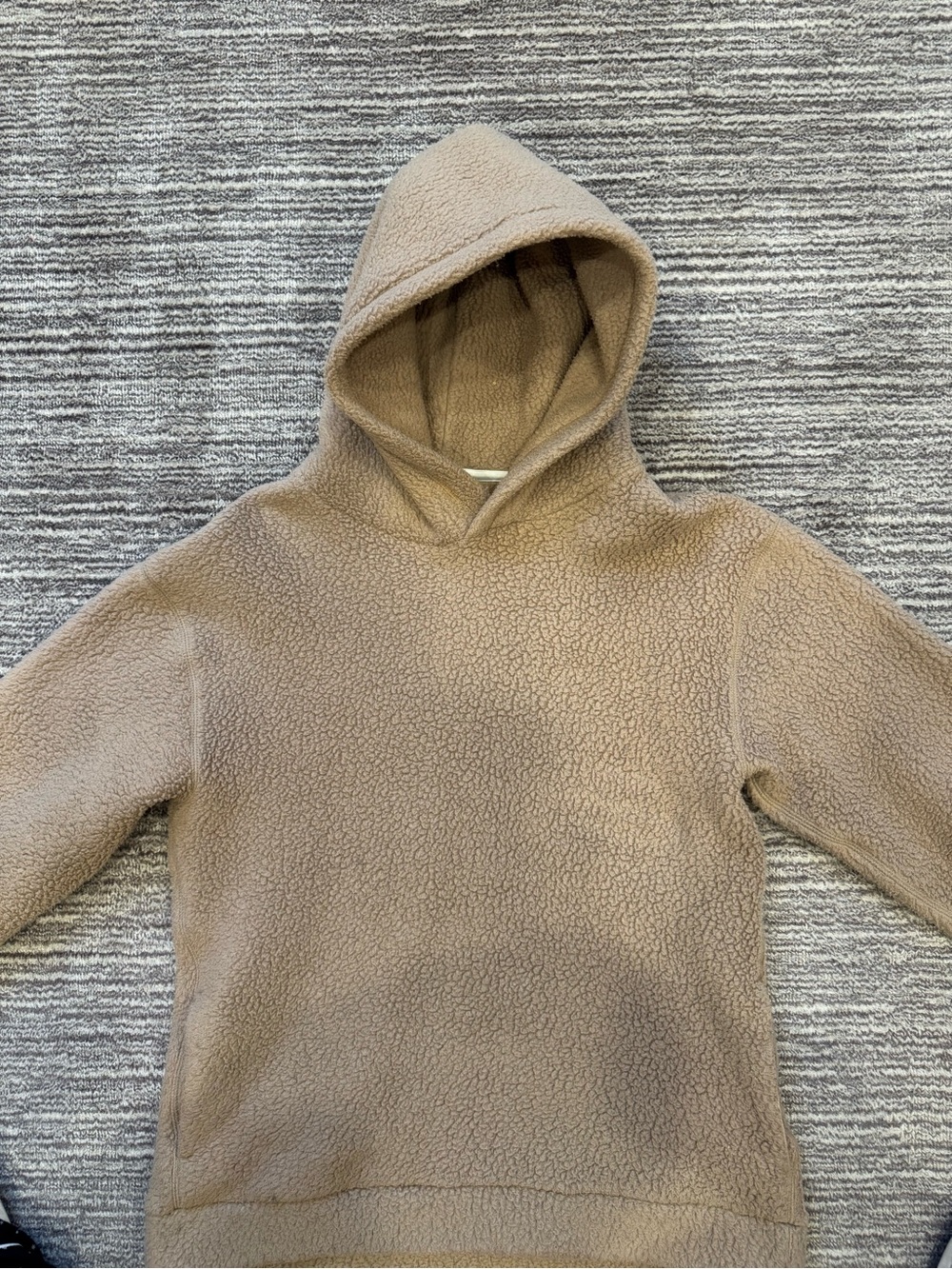 Babaton Plush Hooded Teddy Sweater - Camel Brown - Picture 3 of 8